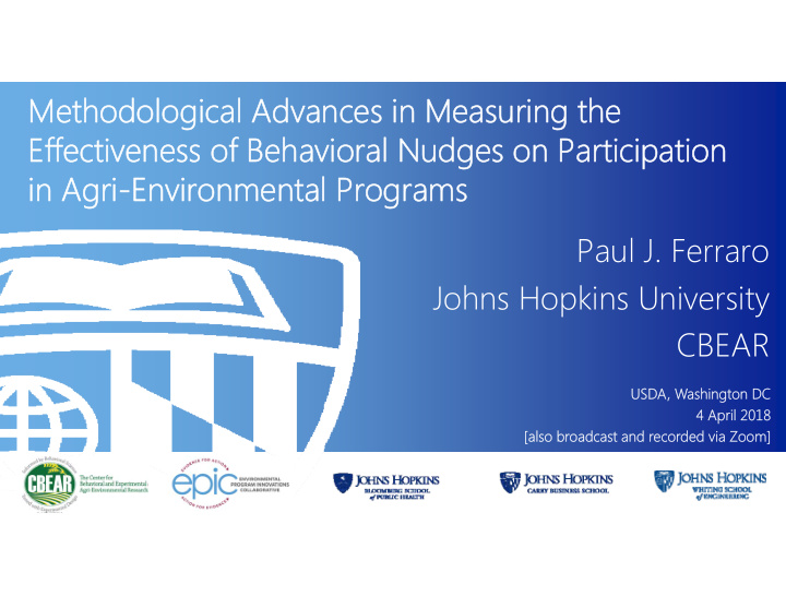 methodological advances in measuring the methodological