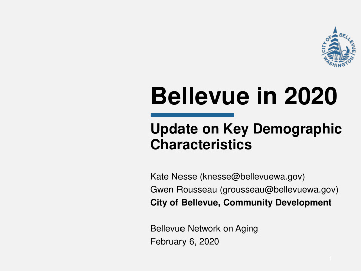 bellevue in 2020