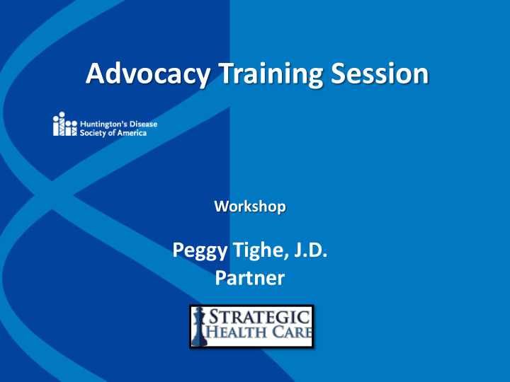 advocacy training session