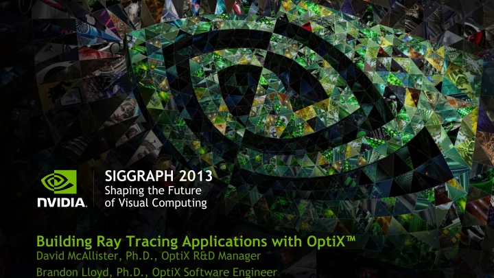 siggraph 2013