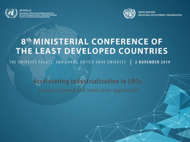 8 th ministerial conference of the least developed