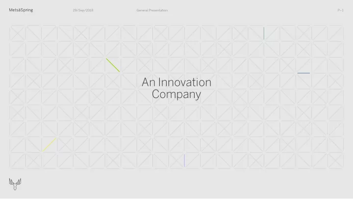 an innovation company