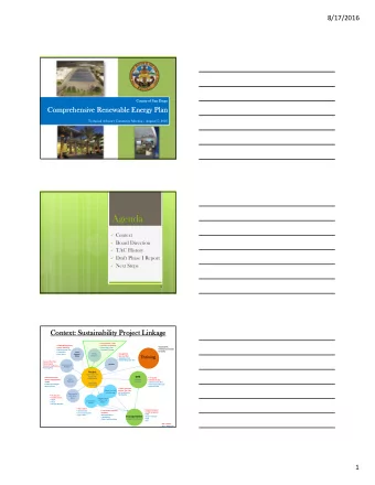 Agenda  Context  Board Direction  TAC History  Draft Phase I Report  Next Steps  2