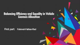 Licenses Allocation First  part: Fahimeh FathianRad  22/  1  In  Introduction  air pollution
