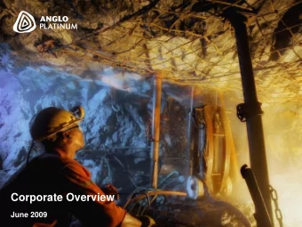 Corporate Overview  June 2009  1  2008 Annual results  Our Strategy  To develop the market for