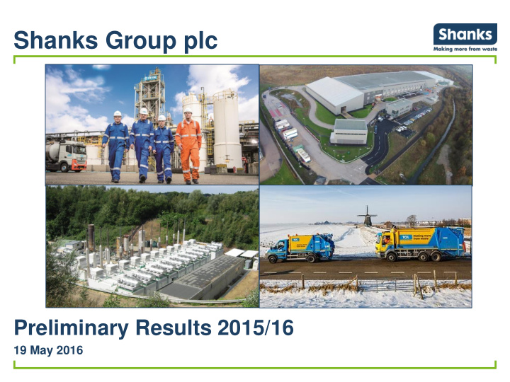 shanks group plc