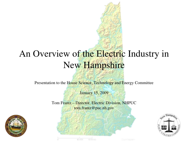 an overview of the electric industry in new hampshire
