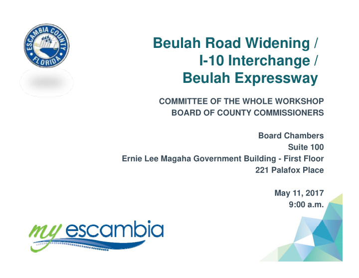 beulah road widening i 10 interchange beulah expressway