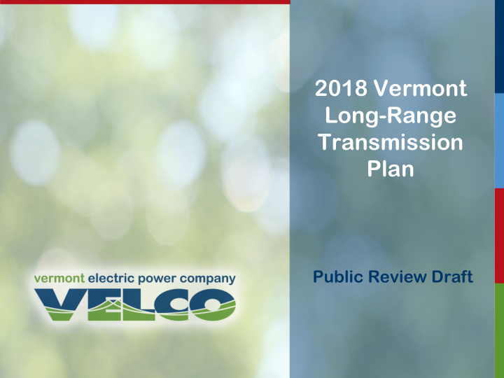 2018 vermont long range transmission plan