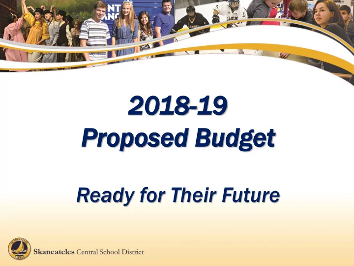 20 2018 18 19 19 pr proposed oposed bu budge dget