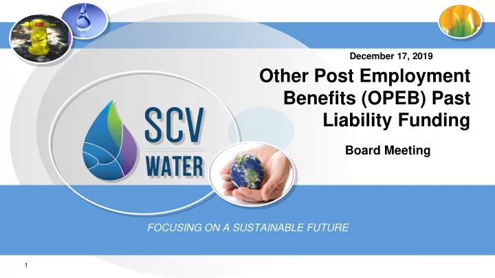 other post employment benefits opeb past liability funding