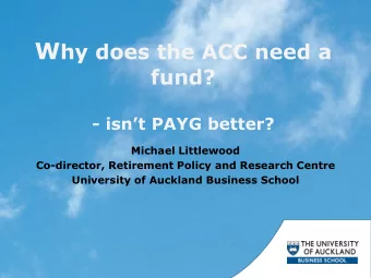 Four points  1. Government not an insurer 2. Borrowing to invest risks our balance sheet  3.