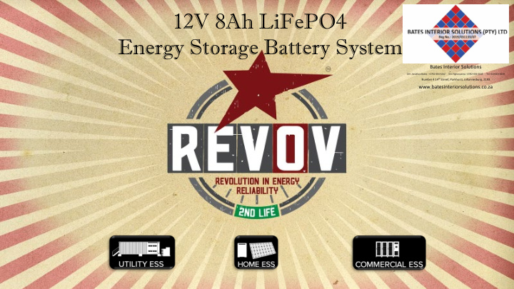 12v 8ah lifepo4 energy storage battery system