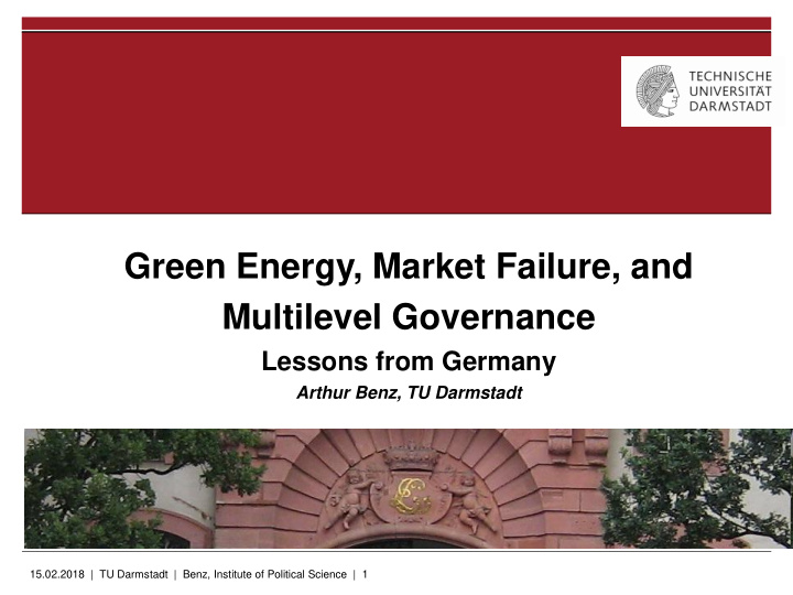 green energy market failure and multilevel governance