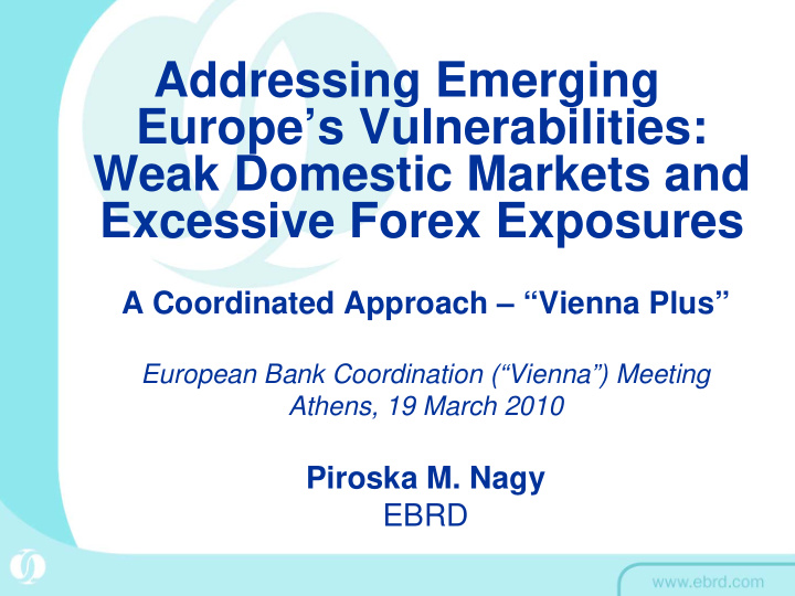 addressing emerging europe s vulnerabilities weak