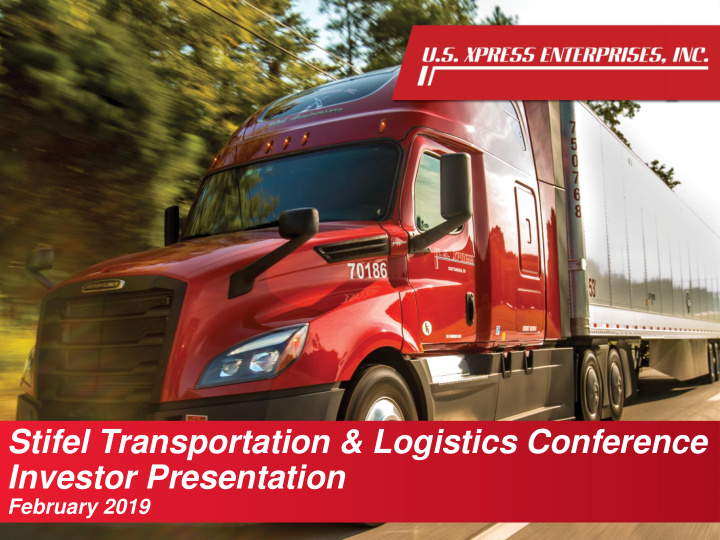 stifel transportation logistics conference