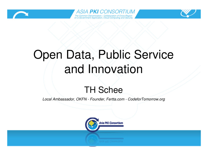 open data public service and innovation
