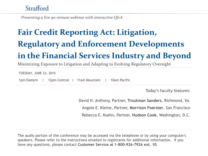 in the financial services industry and beyond