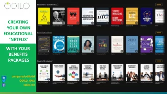 CREATING  YOUR OWN  EDUCATIONAL NETFLIX  WITH YOUR  BENEFITS  PACKAGES  company/odilotid