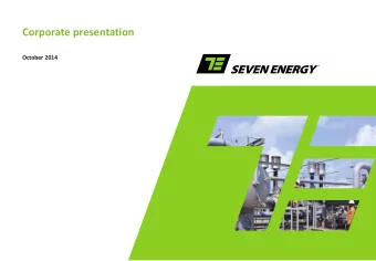 Corporate presentation  October 2014  Disclaimer  This presentation is for information purposes