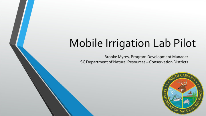 mobile irrigation lab pilot