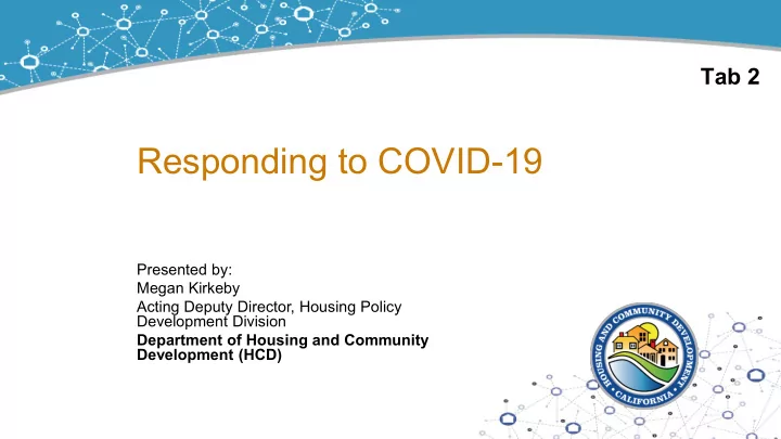 responding to covid 19