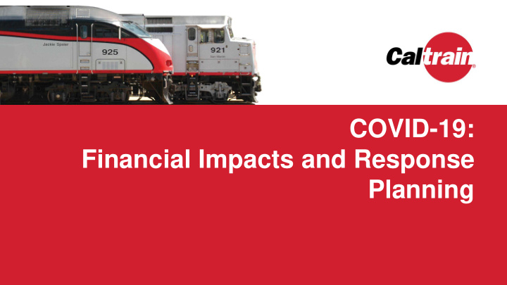 covid 19 financial impacts and response planning