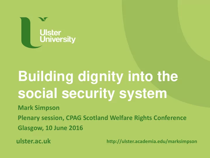 social security system