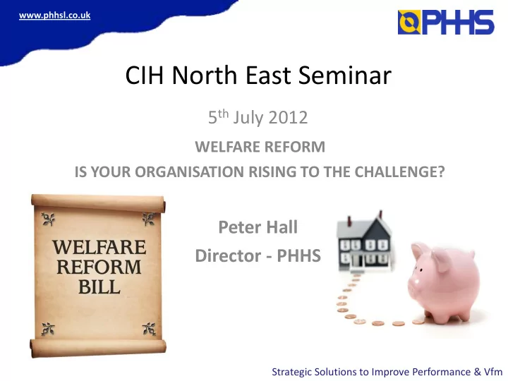 cih north east seminar
