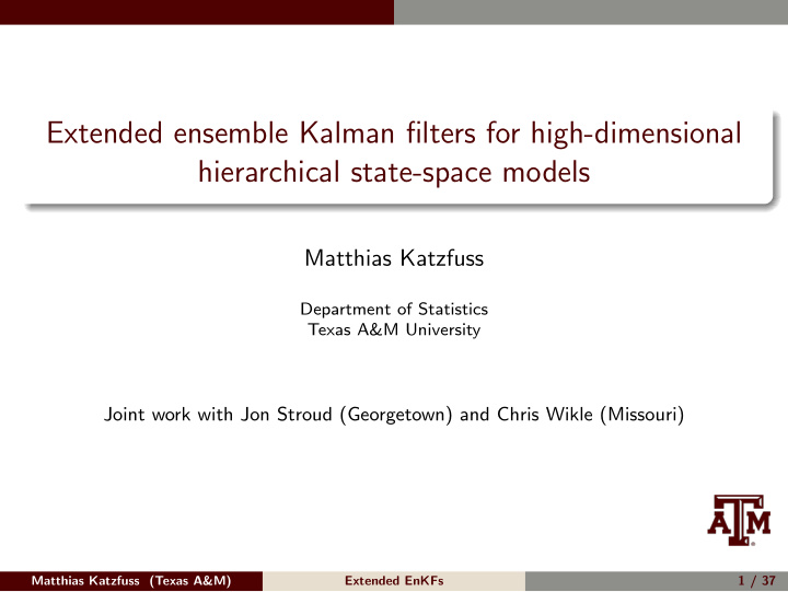 extended ensemble kalman filters for high dimensional