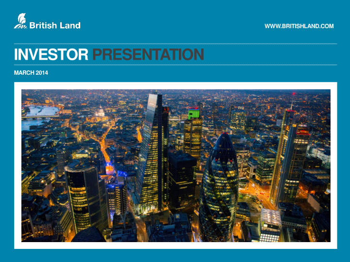 investor presentation