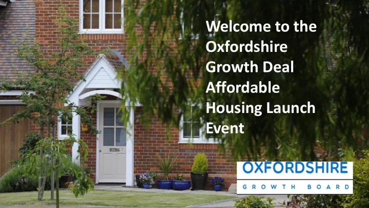 welcome to the oxfordshire