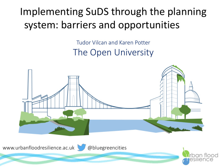 implementing suds through the planning