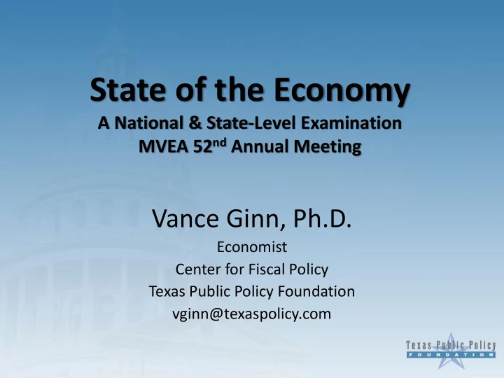 state of the economy