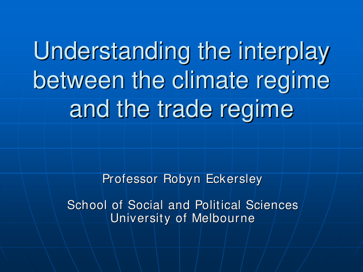 understanding the interplay understanding the interplay