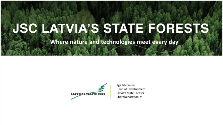 jsc latvia s state forests