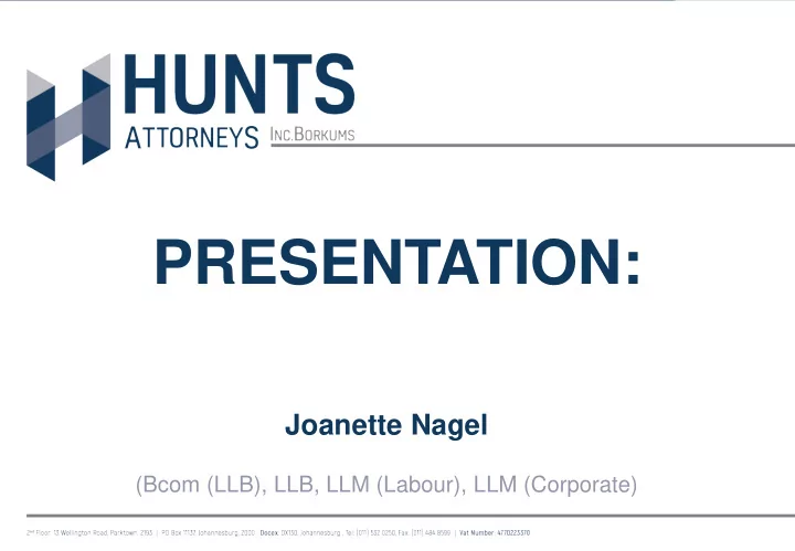 presentation
