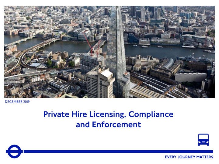 private hire licensing compliance and enforcement