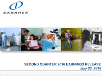second quarter 2016 earnings release july 25 2016 forward