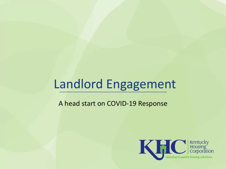 landlord engagement
