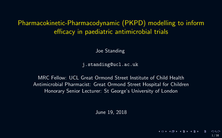 pharmacokinetic pharmacodynamic pkpd modelling to inform