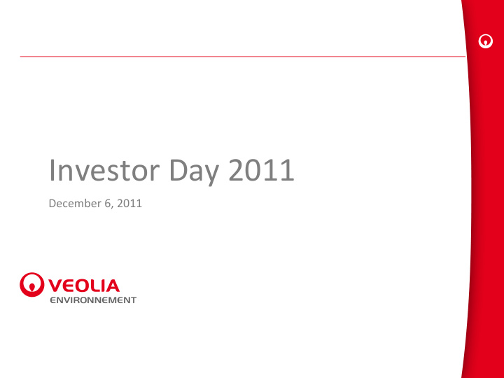 investor day 2011