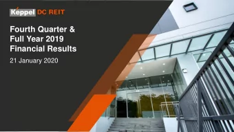 Financial Results  21 January 2020  Outline  Key Highlights  Financial Performance