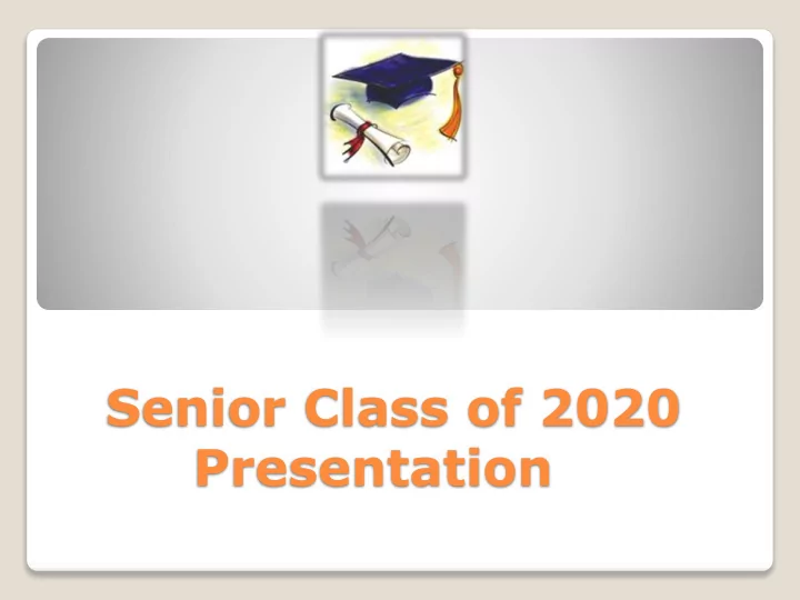 senior class of 2020