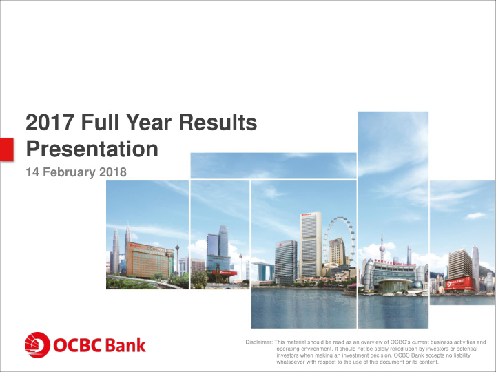 2017 full year results presentation