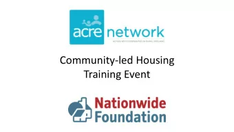 Community-led Housing  Training Event  Aims  More people talking about community-led housing