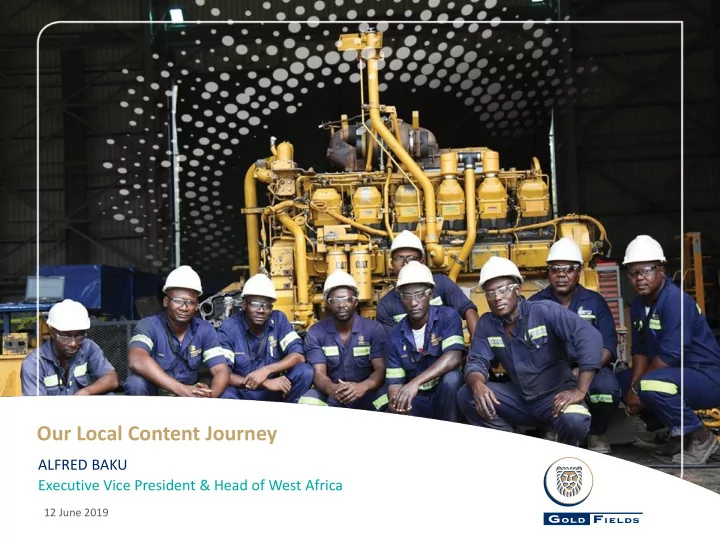 our local content journey