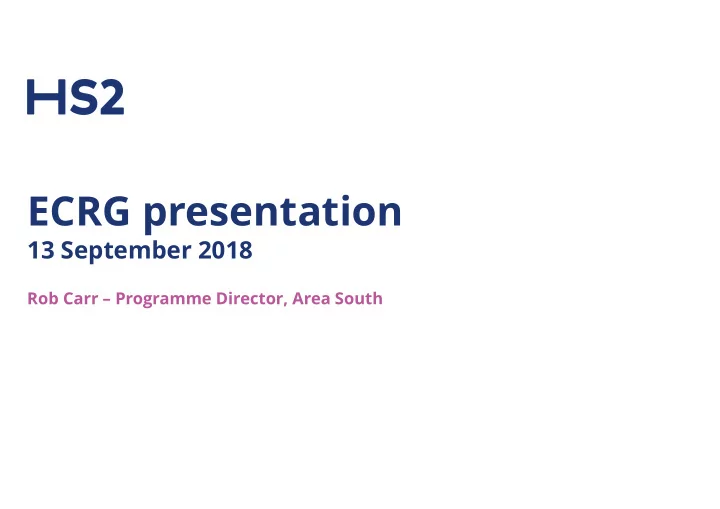 ecrg presentation