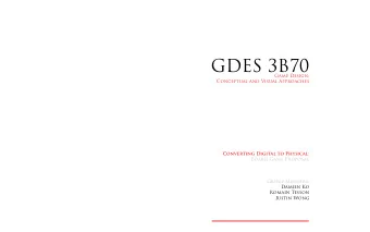 GDES 3B70  Game Design:  Conceptual and Visual Approaches  Converting Digital to Physical:  Board