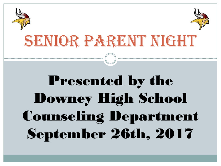 senior parent night